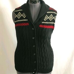 American Living Sleeveless Cardigan Sweater